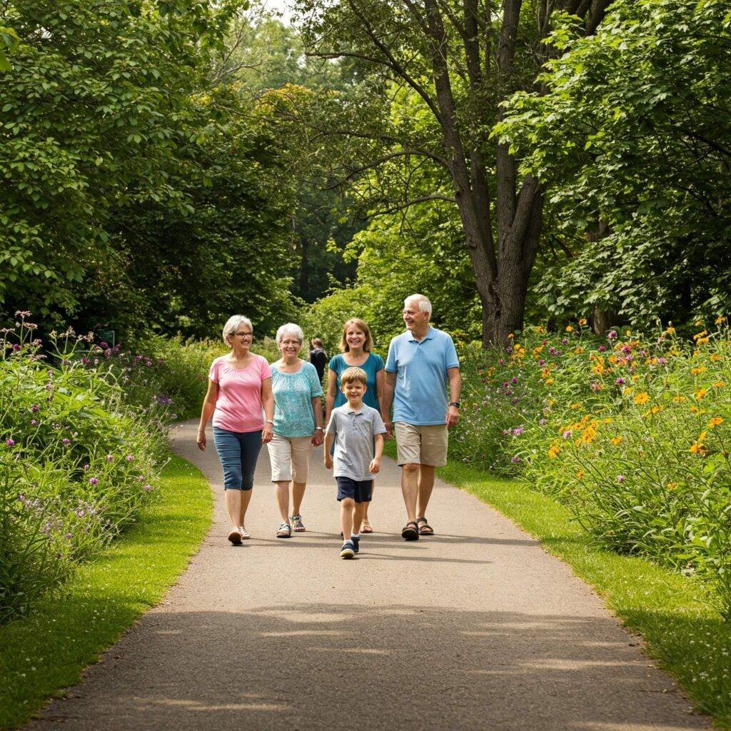 Accessible Trail: Family Enjoying a Walk