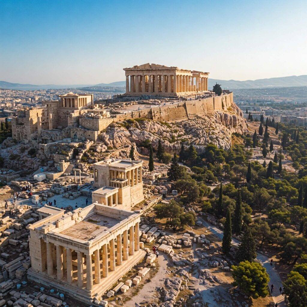 Acropolis and Parthenon in Athens, Greece