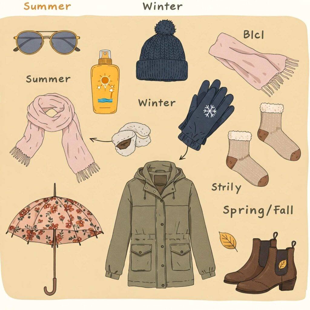 Visual representation of items needed